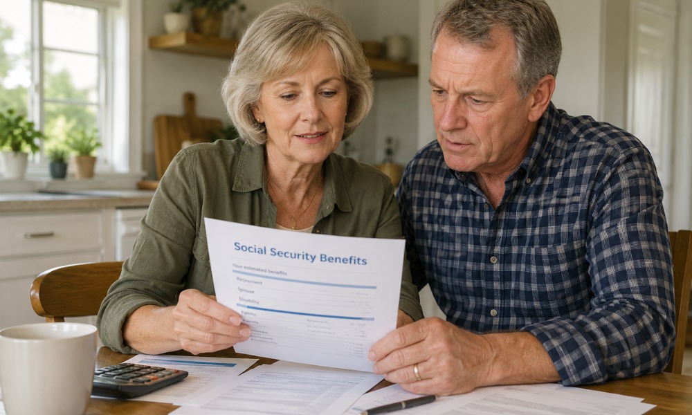 reviewing Social Security documents